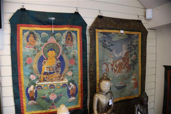Two thangkhas, Tibet, first half 20th century,